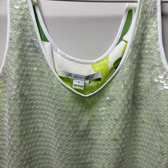 EUC * Diane Von Furstenberg Sequin Mini Dress - Picture 6 of 6